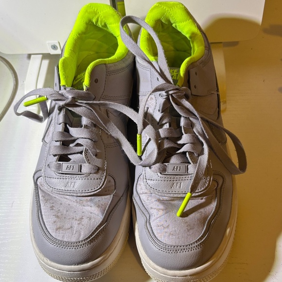 Nike Other - Nike Men's Sneakers in Gray and Neon Yellow